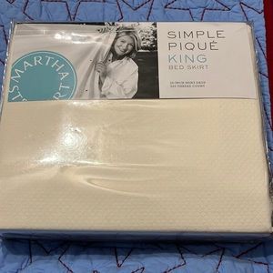 Martha Stewart King Bed Skirt 16” drop